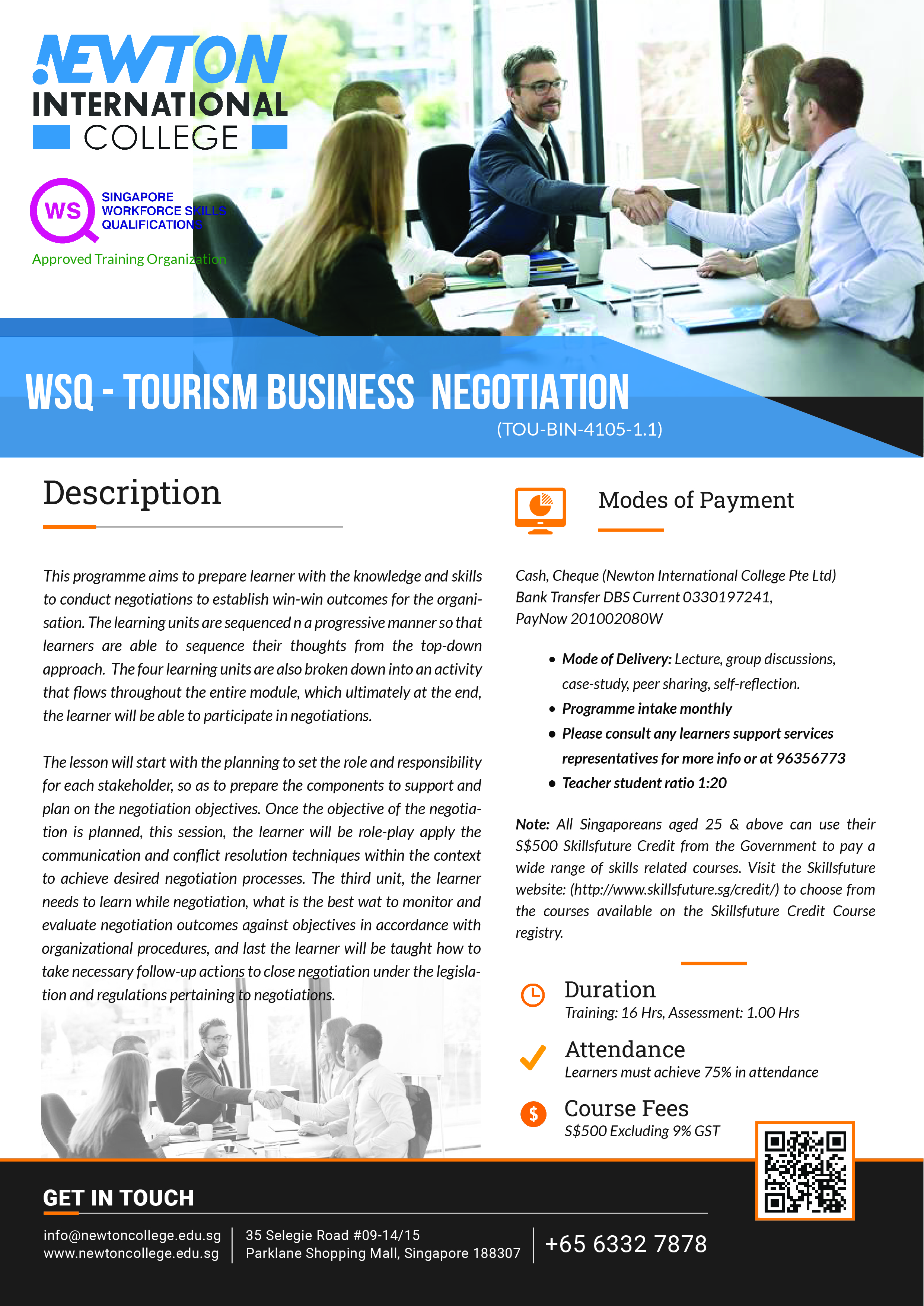 Tourism Business Negotiation
